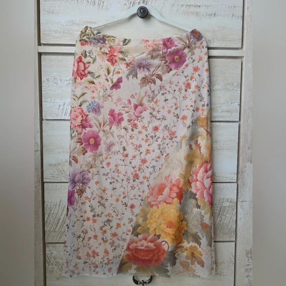 Desigual Multicolor Floral Midi Skirt - Picture 3 of 9